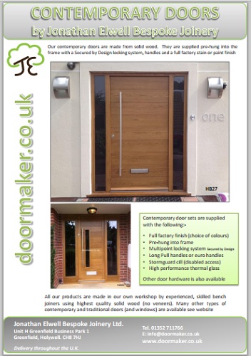 contemporary doors brochure
